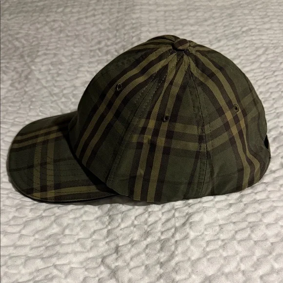 Authentic Burberry Olive and Brown Plaid Cap - Picture 11 of 16